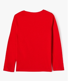 tee-shirt a manches longues avec motif de noel fille - disney rouge tee-shirtsK037401_4