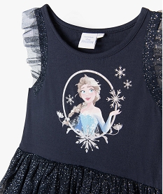 robe de princesse avec motif reine des neiges fille - disney bleuK037601_3