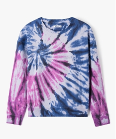 sweat molletonne effet tie and dye fille imprime sweatsK037901_1