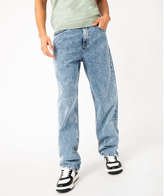GEMO Jean charpentier délavé home bleu vif