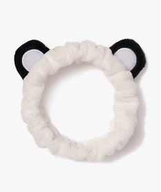 GEMO Bandeau en maille peluche avec oreilles fille blanc standard