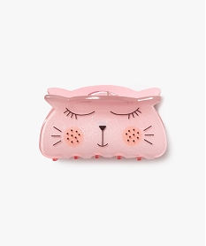 pince crabe pour les cheveux motif chat fille rose standardK054101_1