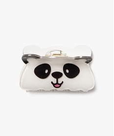 GEMO Pince crabe pour les cheveux motif panda fille Blanc