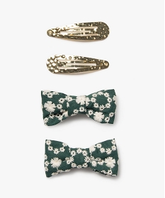 barrettes pour les cheveux fille (lot de 4) vert standardK054401_1