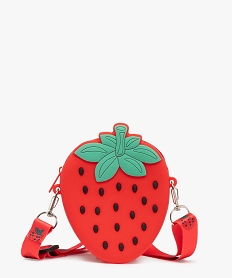 pochette porte-cles enfant en forme de fraise rougeK056801_1