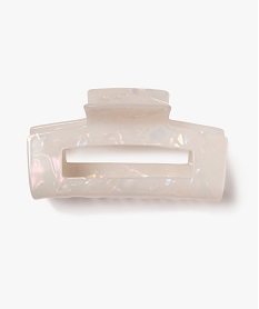 GEMO Pince crabe pour les cheveux nacrée femme blanc standard