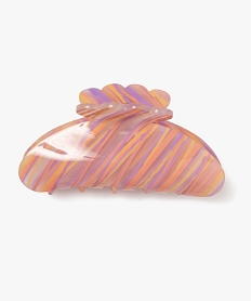 GEMO Pince crabe grand format  multicolore translucide femme orange standard