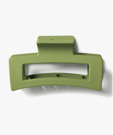 GEMO Pince crabe femme forme rectangle mate Vert