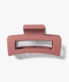 GEMO Pince crabe femme forme rectangle mate Rouge