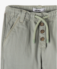 pantalon en denim colore bebe garcon vert pantalonsK080601_2