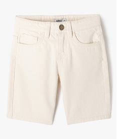 GEMO Bermuda skater en toile denim garçon blanc chine