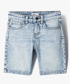 GEMO Bermuda en jean stretch coupe Skater garçon blanc chine