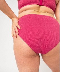 bas de maillot de bain en maille scintillante femme grande taille rose bas de maillots de bainK087801_2