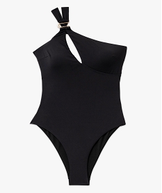 maillot de bain 1 piece a bretelles asymetriques et mousses amovibles femme noir maillots de bain 1 pieceK088101_4