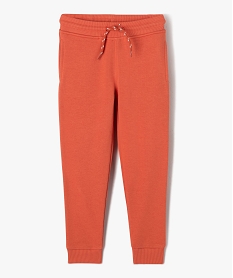 pantalon de jogging en molleton uni garcon orange pantalonsK088501_1