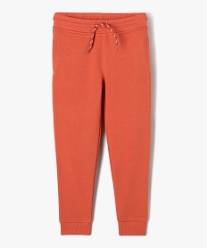 GEMO Pantalon de jogging en molleton uni garçon orange standard