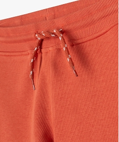 pantalon de jogging en molleton uni garcon orange pantalonsK088501_2
