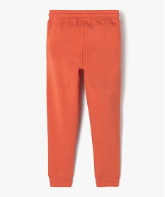 pantalon de jogging en molleton uni garcon orange pantalonsK088501_3