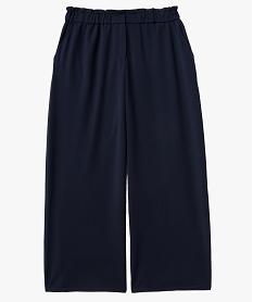 GEMO Pantalon fluide coupe large femme grande taille Bleu