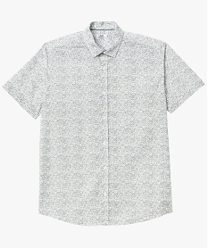 GEMO Chemise à manches courtes à micro motifs homme Vert