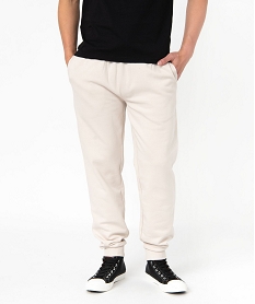 GEMO Pantalon de jogging molletonné homme Beige