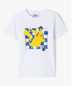 GEMO Tee-shirt à manches courtes motif Pikachu garçon - Pokemon Blanc