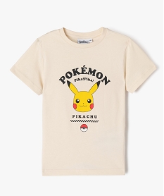 GEMO Tee-shirt à manches courtes motif Pikachu garçon - Pokemon Beige