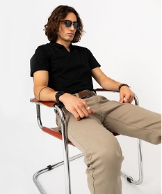 GEMO Polo à manches courtes homme noir standard
