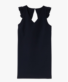 GEMO Robe sans manches à volants et dos ouvert femme Rouge