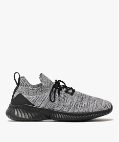 GEMO Baskets en mesh à col souple élastique avec semelle épaisse homme gris standard