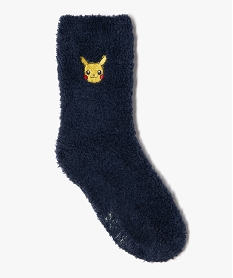 GEMO Chaussettes d’intérieur avec motif Pikachu garçon - Pokemon Bleu