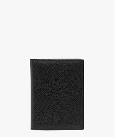 GEMO Portefeuille 2 volets en cuir grainé noir standard