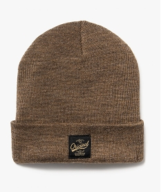 GEMO Bonnet en maille avec large revers homme beige chine