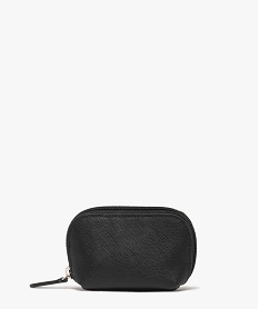 GEMO Porte monnaie à fermeture zippée femme noir standard
