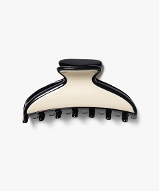 GEMO Pince à cheveux forme crabe grand format blanc standard
