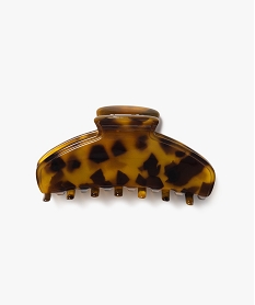 GEMO Pince crabe pour cheveux imprimée écaille grand format Beige
