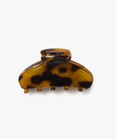 GEMO Pince crabe pour cheveux imprimée écaille petit format Beige