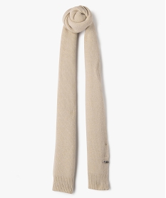 GEMO Écharpe en maille côtelée unie douillette homme - Camps United beige standard