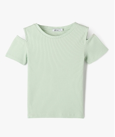 GEMO Tee-shirt à manches courtes avec épaules dénudées fille Jaune