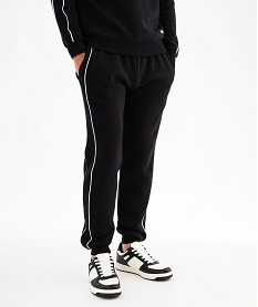 GEMO Jogging avec liserés contrastants homme noir standard