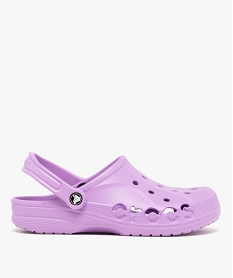 GEMO Sabots souples femme unis perforés à bride amovible - Crocs Violet