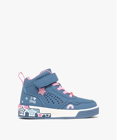 GEMO Baskets fille mid-cut étoile lumineuse et à semelle fantaisie bleu standard