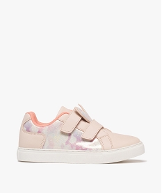 GEMO Baskets fille à scratch fantaisie avec oreilles de lapin rose vif