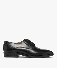 GEMO Derbies homme en cuir surpiqué - Pierre Cardin D Noir