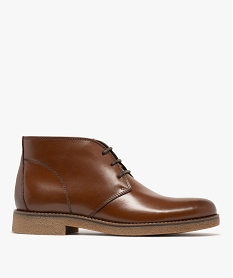 GEMO Low-boots dessus cuir homme - Mario Baldano Orange