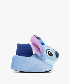 GEMO Chaussons fille pantoufles en volume et à col chaussette Stich - Lilo & Stitch Bleu