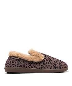 GEMO Chaussons chauds et souples imprimé léopard femme - Isotoner Imprimé