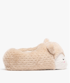 GEMO Chaussons 3D à motif chat femme beige standard