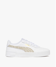 GEMO Baskets à semelle épaisse Carina Zebra fille - Puma blanc chine