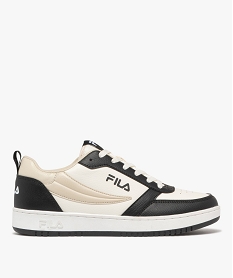 GEMO Baskets garçon tricolores style rétro à lacets - Fila Beige